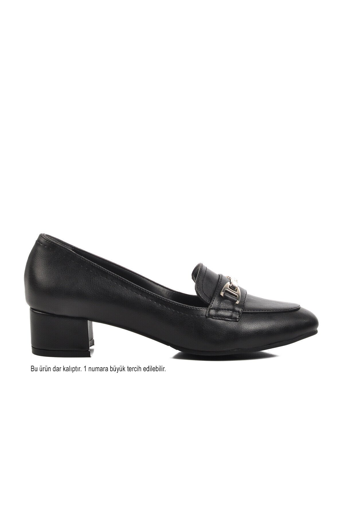 Siyah Kadın Abiye Ayakkabı DAR KALIP