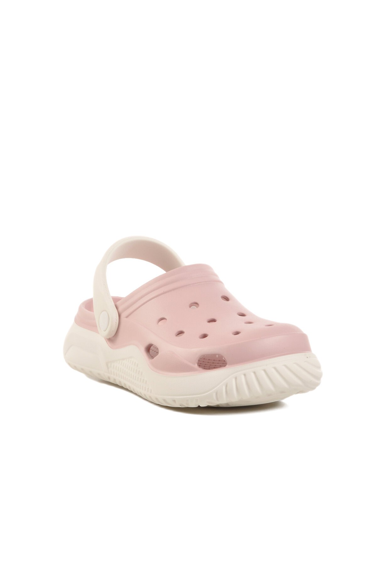 Pudra-Beyaz Kadın Terlik Stella Z