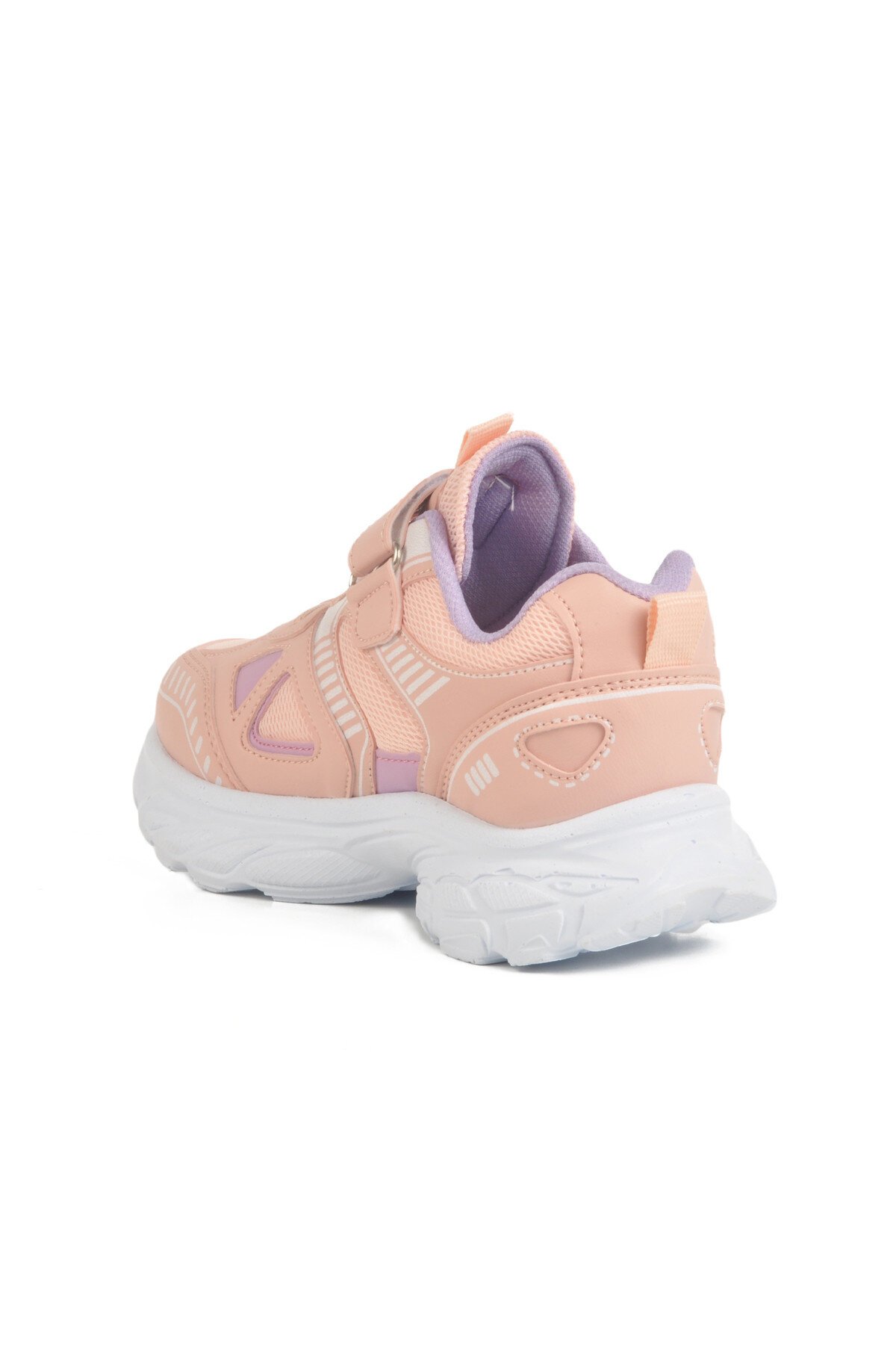Pudra-Lila Fileli Çocuk Spor Ayakkabı 1500 F