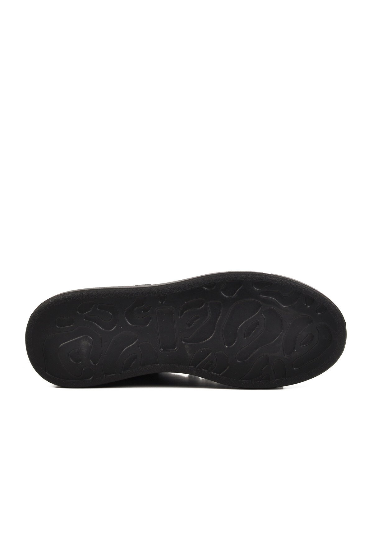 Siyah Hakiki Deri Erkek Sneaker Premium 02028 M