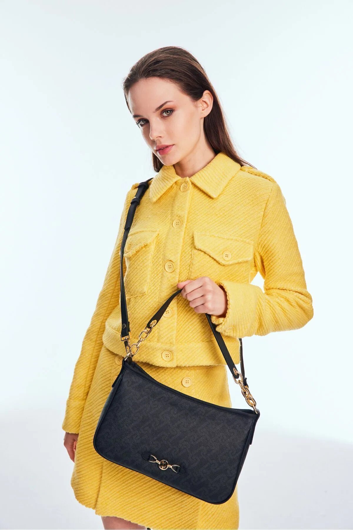 Siyah  Kadın Omuz Çantası US24507 Çanta