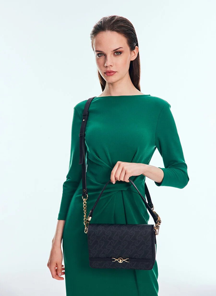 Siyah  Kadın Omuz Çantası US25102 Çanta