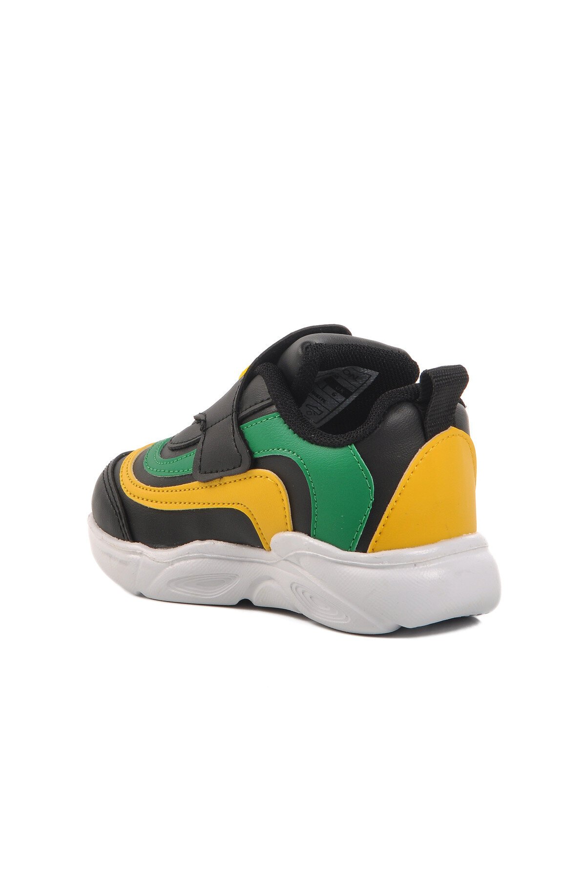 Siyah-Sarı Poliüretan Çocuk Spor Ayakkabı BN-31800 B