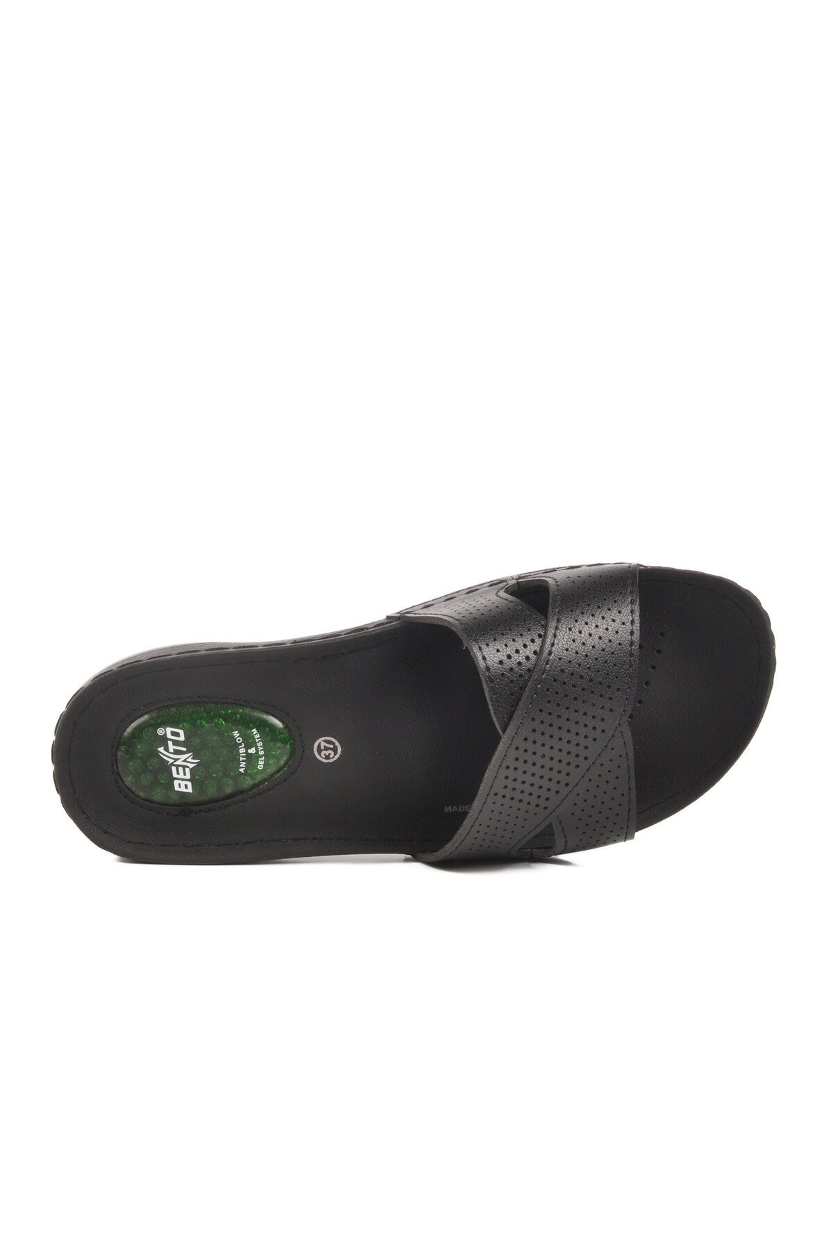 Siyah Jel Taban Hafif Kadın Terlik 6806 Z