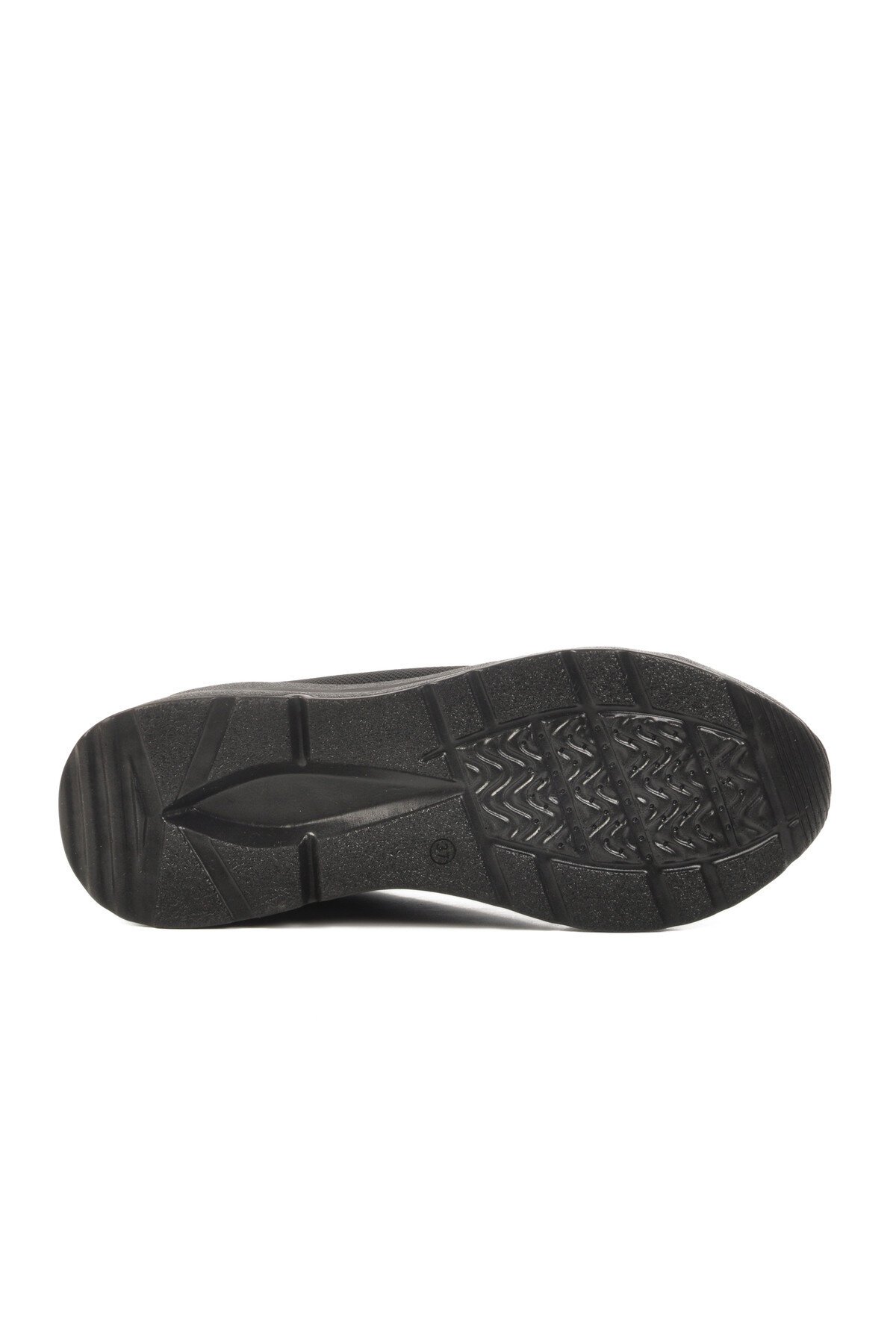 Siyah Fileli Fermuarlı Kadın Spor Ayakkabı 2420 G