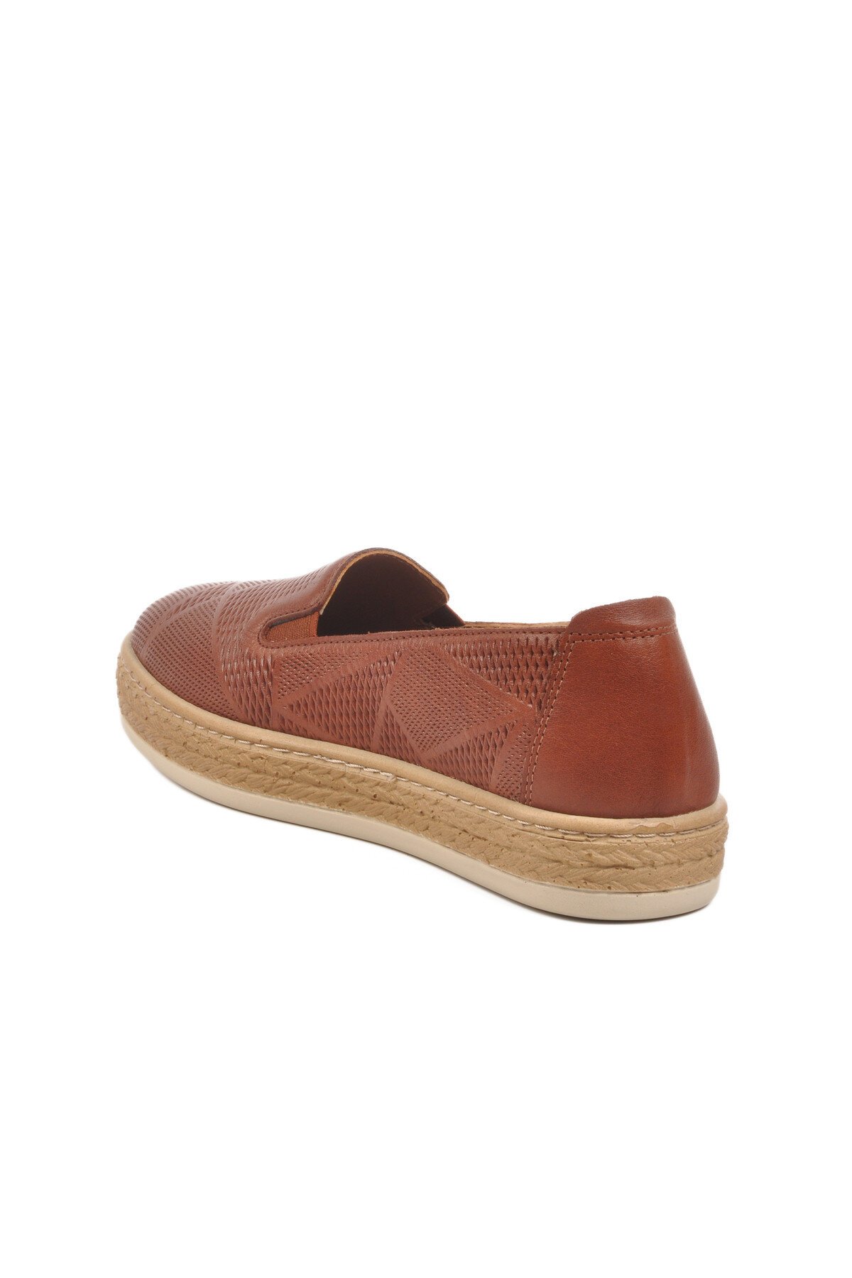 Taba Hakiki Deri Kadın Günlük Ayakkabı F-2036 Z