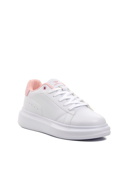 Beyaz-Pudra Kadın Spor Ayakkabı