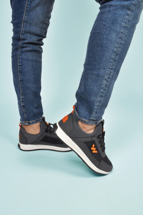 Füme Kilit Bağcıklı Erkek Spor Ayakkabı Apollo 166 M