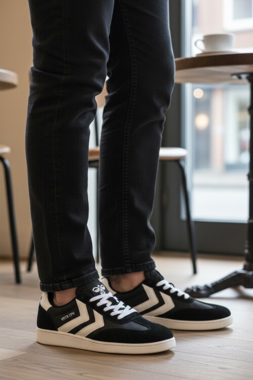 Siyah-Beyaz Unisex Sneaker Ayakkabı 227912 VM78