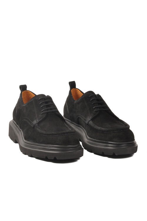 Siyah Nubuk Süet Erkek Günlük Ayakkabı 54083 M