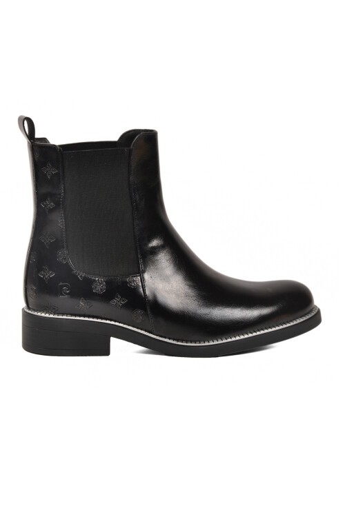 Siyah Parlak İçi Kürklü Kadın Bot PC-55086 Z