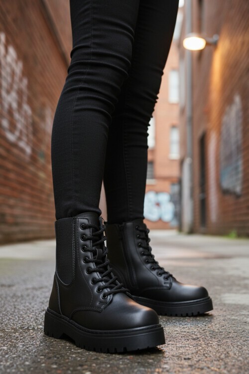 Siyah Hafif Çocuk Bot Tuno 07 F