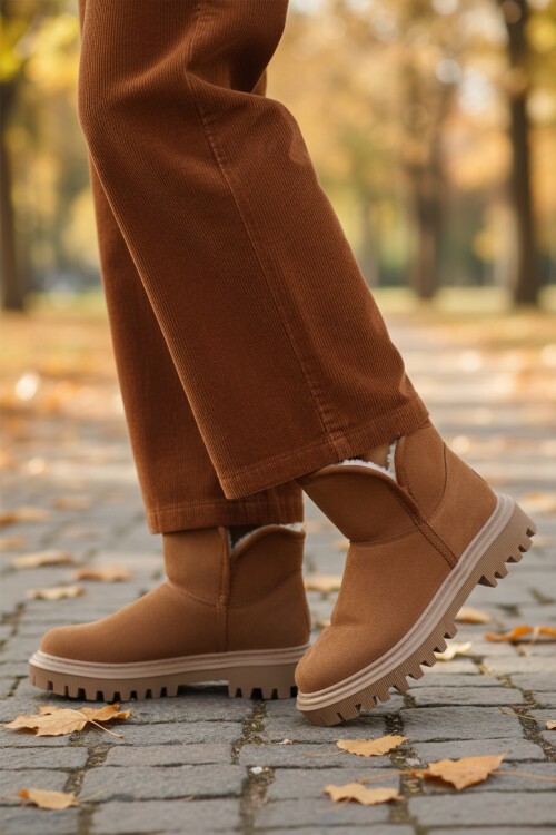 Taba Süet Hafif Kadın Bot 548038 Z