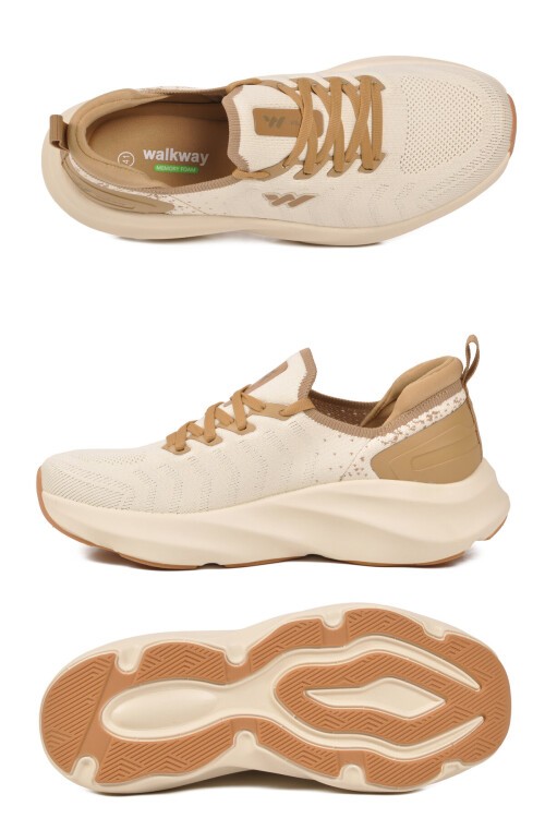 Bej Hafif Memory Foam Yumuşak Taban Erkek Spor Ayakkabı B25RA299 M