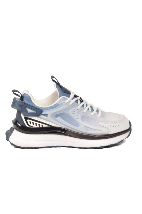 Beyaz-Mavi Memory Foarm Unisex Spor Ayakkabı PCI-10106 Z