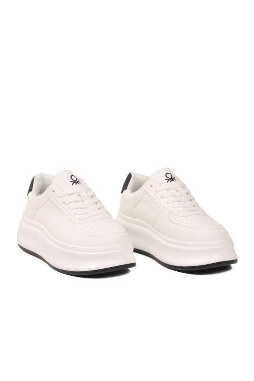 Beyaz Unisex Spor Ayakkabı Benetton BN-12156 G