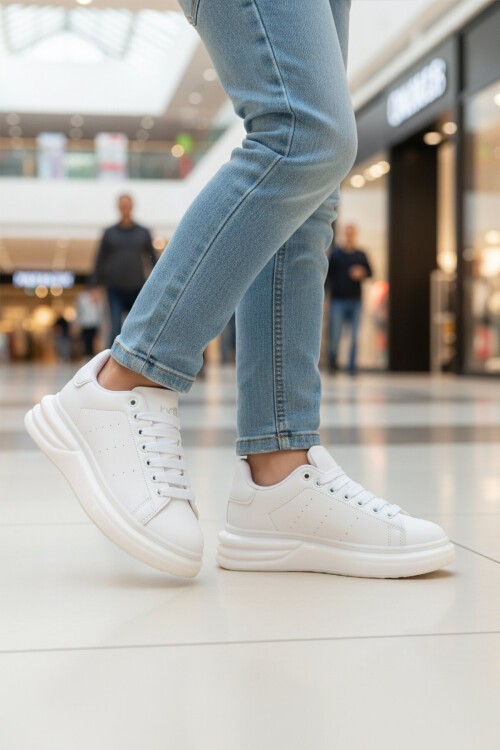 Beyaz Unisex Spor Ayakkabı 628 G