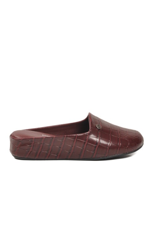 Bordo Kadın Ev Terliği PC-55373 Z
