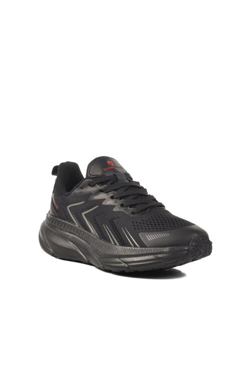 Hammer Jack Siyah-Kırmızı Fileli Unisex Spor Ayakkabı