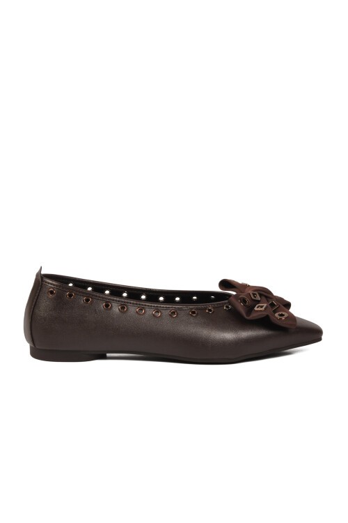 Kahve Hafif ComfortSole Taban Kadın Babet 351092 Z