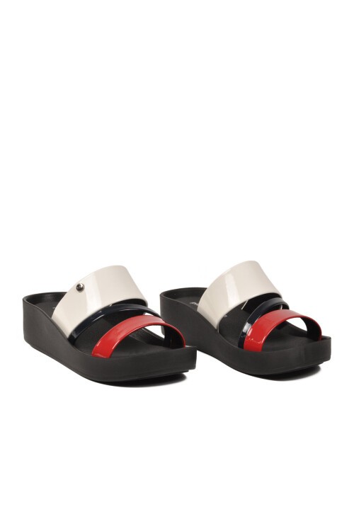 Kırmızı-Beyaz Hafif Kadın Terlik PC-7497 Z