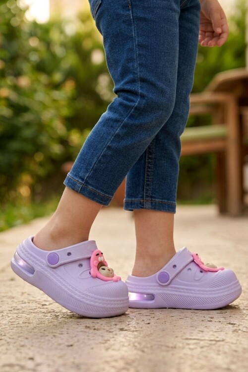 Lila Hafif Çocuk Terlik 2316 B-P