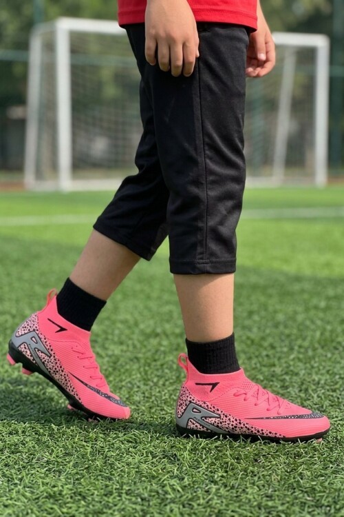 Pembe-Siyah Hafif Çocuk Krampon 610 Süperfly F-P