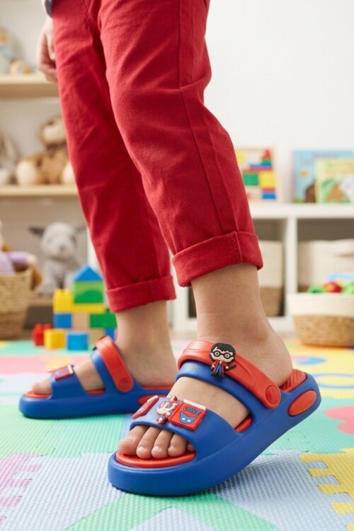 Saks-Kırmızı Hafif Çocuk Terlik 4505 F-P