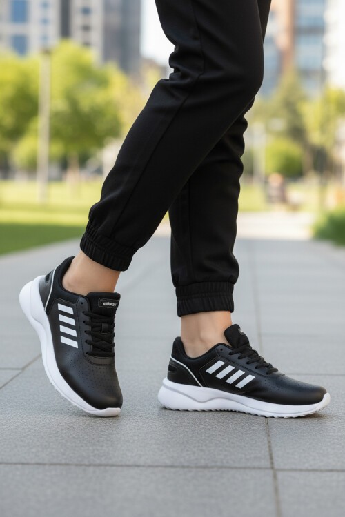 Siyah-Beyaz Kadın Spor Ayakkabı Nereus G