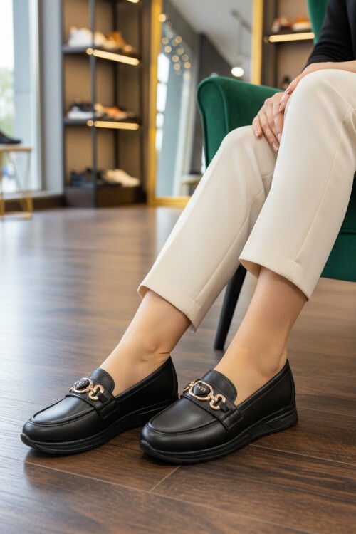 Siyah Kadın Günlük Ayakkabı 1102 Z