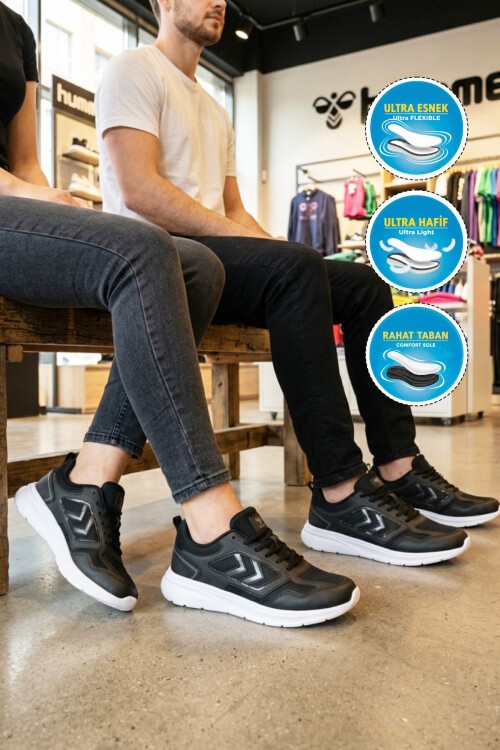 Siyah Rahat Taban Unisex Spor Ayakkabı 900895 Hml II
