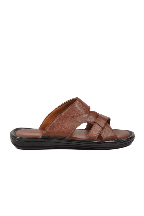 Taba Hakiki Deri ComfortSole Taban Erkek Terlik 8521 M