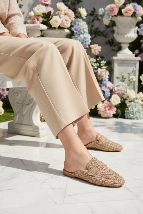 Taba Triko Hafif Kadın Terlik 335391 Z