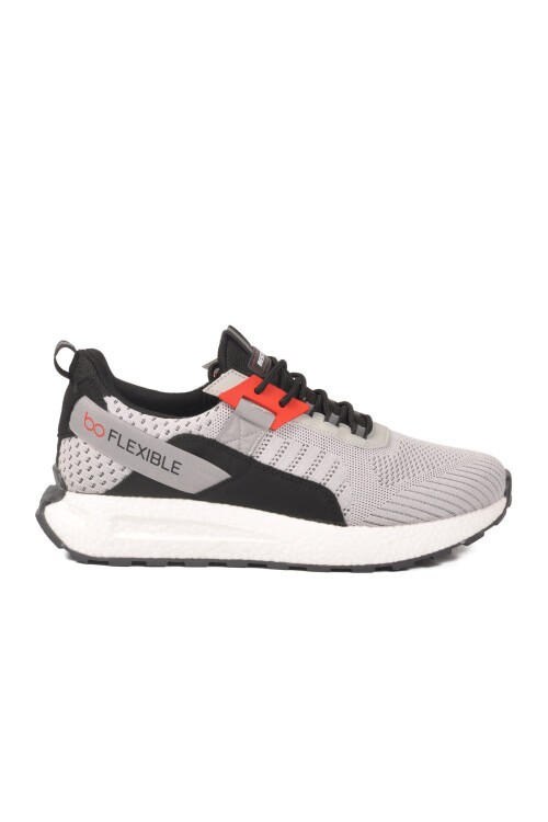 Buz-Gri Triko Erkek Spor Ayakkabı Bst-654 M