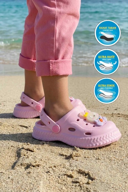 Pembe Hafif Çocuk Terlik 404 F-P