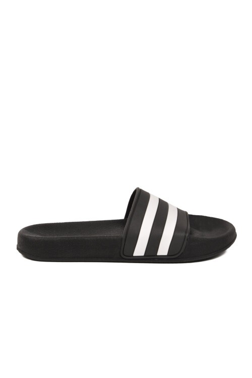 Siyah-Beyaz Yumuşak Rahat Tabanlı Hafif Unisex Spor Terlik