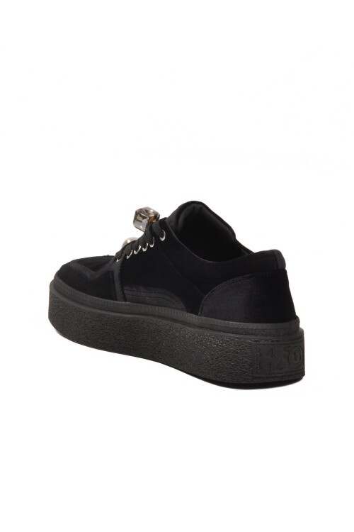 Siyah Nubuk Kadın Sneaker 25K475 Z