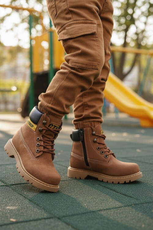 Tarçın Nubuk Bağcıklı Unisex Bot 921 F