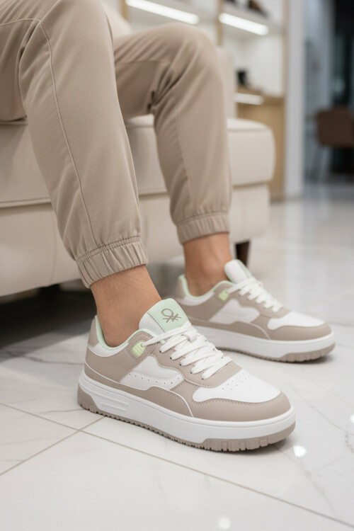 Beyaz-Gri Unisex Spor Ayakkabı BNI-11509 G
