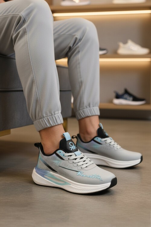 Gri Unisex Spor Ayakkabı BNI-11496 G