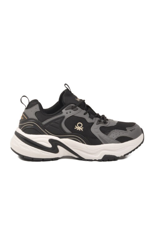 Siyah-Beyaz Unisex Spor Ayakkabı BNI-12089 M