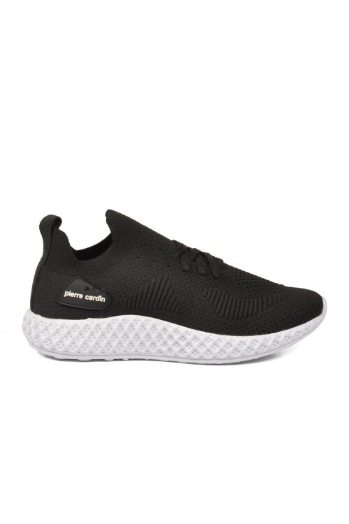 Siyah-Beyaz Tekstil Hafif Hava Alabilir Unisex Spor Ayakkabı PC-32711 Z