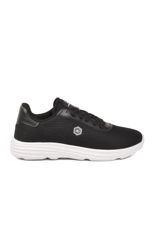 Siyah-Beyaz Fileli Rahat Hafif Unisex Spor Ayakkabı 26102 M