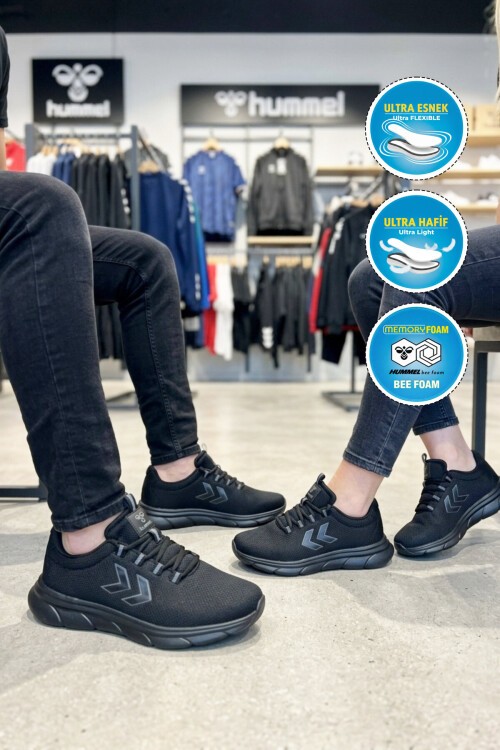 Siyah-Siyah Unisex Spor Ayakkabı 900899 Hml Tyro II