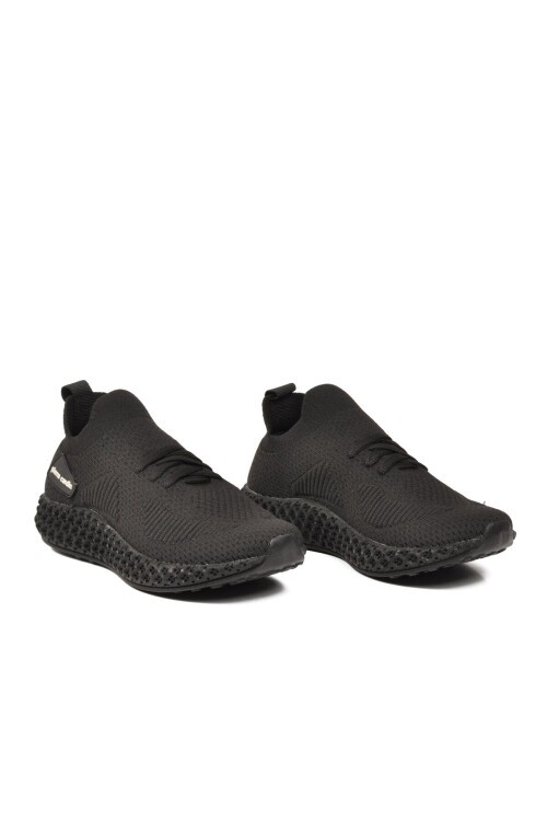 Siyah Tekstil Hafif Hava Alabilir Unisex Spor Ayakkabı PC-32711 Z