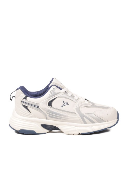 Bağcıklı Kalın Rahat Taban Beyaz Unisex Yürüyüş ve Spor Ayakkabı Sneaker Terra G