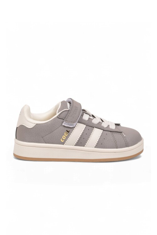 Cırt Bantlı Kalın Rahat Taban Füme Unisex Çocuk Yürüyüş ve Spor Ayakkabı Sneaker Coop