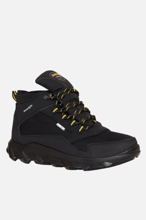 Tekstil Siyah-Sarı Kaymaz Tabanlı Su Geçirmez Unisex Outdoor Trekking Bot G7200