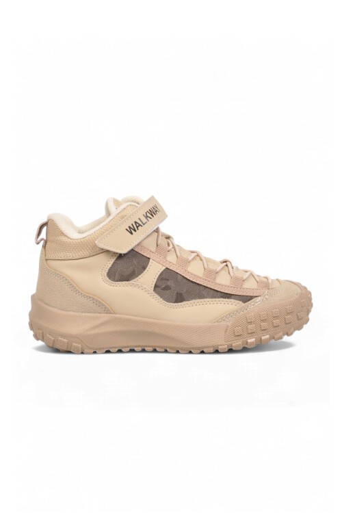 Erkek Çocuk Bej Comfort Tabanlı Lastik Bağcıklı Sneaker Bot Nexo 2280