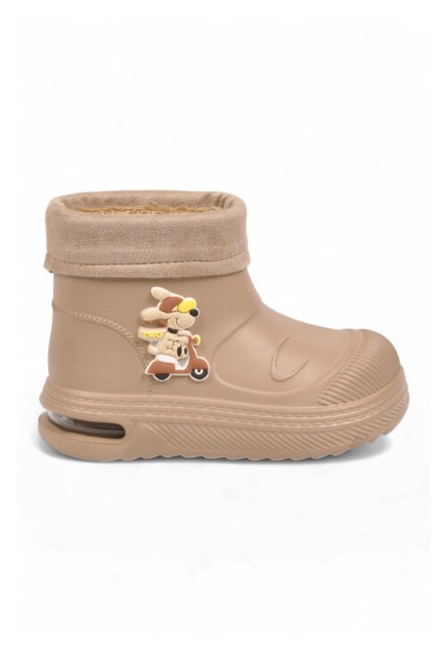 Kum Unisex Çocuk Bot İçi Kürklü Soğuğa Dirençli Işıklı Çocuk Çizme 525